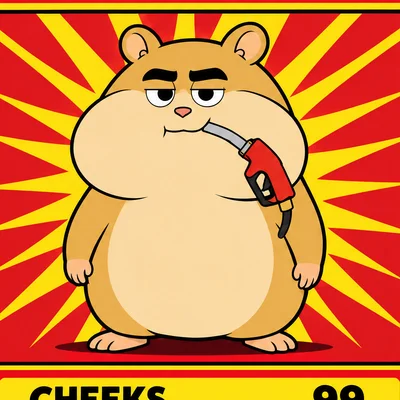 Cheeks the hamster avatar face